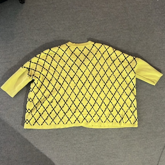 Rodina Lattice Print Ribbon Cardigan. Still in great shape! Ribbon detailing. - Picture 5 of 5